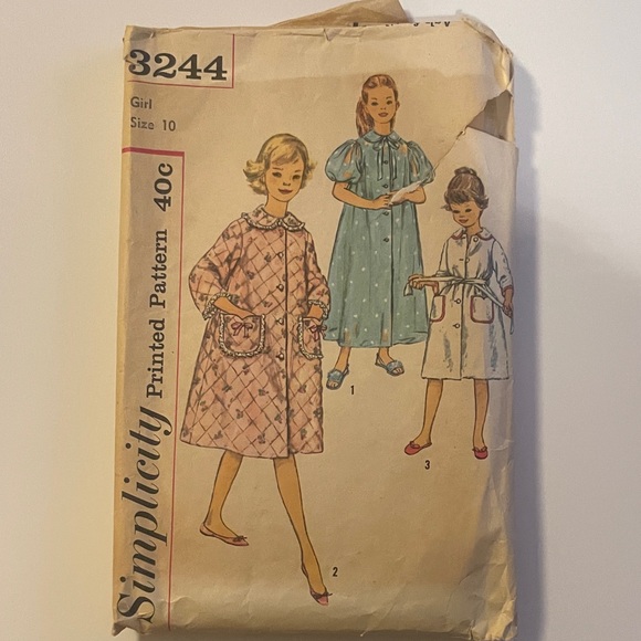 Vintage 1950s-60s Sewing Patterns Lot of 7 Girls Simplicity Butterick - Picture 4 of 8